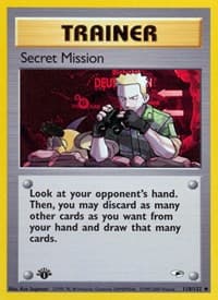 Secret Mission - Gym Heroes - Pokemon card