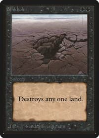 Sinkhole - Beta Edition - Magic: The Gathering card