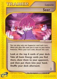 Seer - Aquapolis - Pokemon card