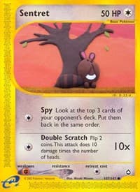 Sentret - Aquapolis - Pokemon card