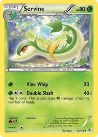Servine - Boundaries Crossed - Pokemon card