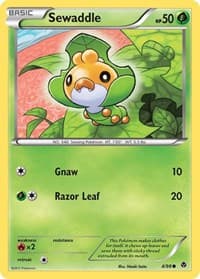 Sewaddle (4) - Emerging Powers - Pokemon card