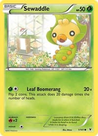 Sewaddle - Noble Victories - Pokemon card