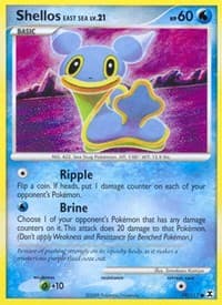 Shellos East Sea - Rising Rivals - Pokemon card