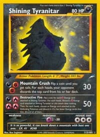 Shining Tyranitar - Neo Destiny - Pokemon card