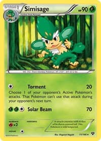 Simisage - XY Base Set - Pokemon card