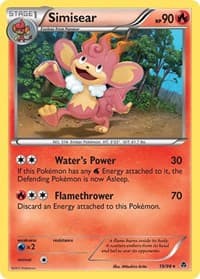 Simisear - Emerging Powers - Pokemon card