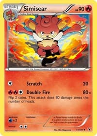 Simisear - Noble Victories - Pokemon card