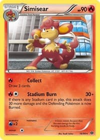 Simisear - Next Destinies - Pokemon card