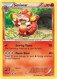 Simisear - Plasma Storm - Pokemon card