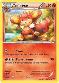 Simisear - XY Base Set - Pokemon card