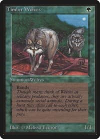 Timber Wolves - Beta Edition - Magic: The Gathering card