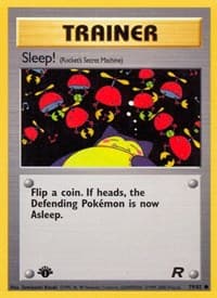 Sleep! (Rocket's Secret Machine) - Team Rocket - Pokemon card