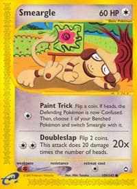 Smeargle - Aquapolis - Pokemon card
