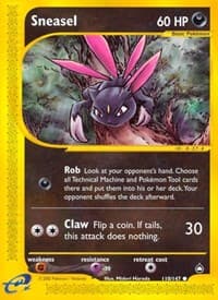 Sneasel - Aquapolis - Pokemon card