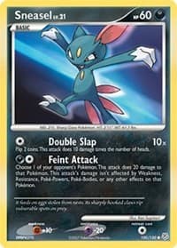 Sneasel - Diamond and Pearl - Pokemon card