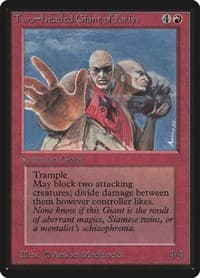 Two-Headed Giant of Foriys - Beta Edition - Magic: The Gathering card
