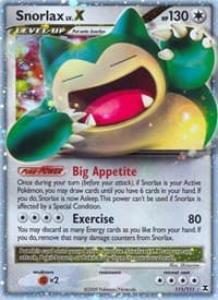 Snorlax Lv.X - Rising Rivals - Pokemon card