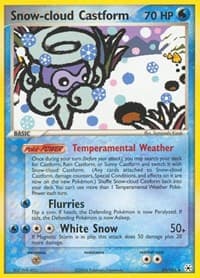 Snow-cloud Castform - EX Hidden Legends - Pokemon card
