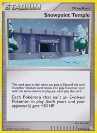 Snowpoint Temple - Legends Awakened - Pokemon card