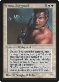 Veteran Bodyguard - Beta Edition - Magic: The Gathering card