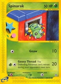 Spinarak (62) - Aquapolis - Pokemon card