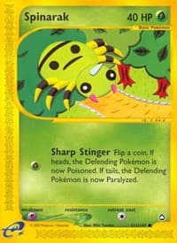 Spinarak (111) - Aquapolis - Pokemon card