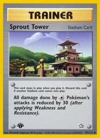 Sprout Tower - Neo Genesis - Pokemon card