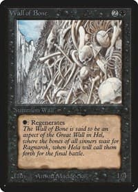 Wall of Bone - Beta Edition - Magic: The Gathering card