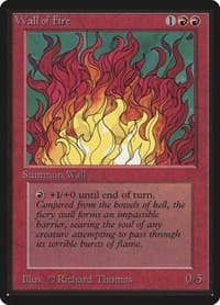 Wall of Fire - Beta Edition - Magic: The Gathering card
