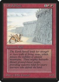 Wall of Stone - Beta Edition - Magic: The Gathering card