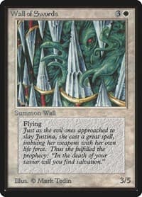 Wall of Swords - Beta Edition - Magic: The Gathering card