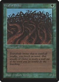 Wall of Wood - Beta Edition - Magic: The Gathering card