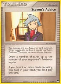 Steven's Advice - EX Power Keepers - Pokemon card