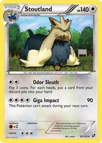 Stoutland - Black and White - Pokemon card