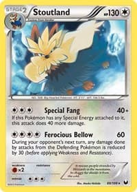 Stoutland - Dark Explorers - Pokemon card