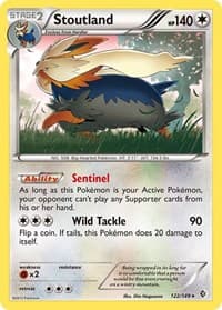 Stoutland - Boundaries Crossed - Pokemon card