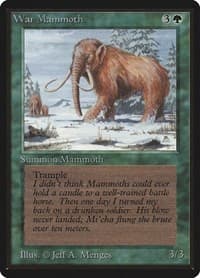 War Mammoth - Beta Edition - Magic: The Gathering card