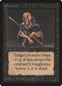 Weakness - Beta Edition - Magic: The Gathering card