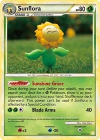 Sunflora - HeartGold SoulSilver - Pokemon card