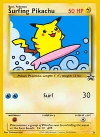 Surfing Pikachu - WoTC Promo - Pokemon card