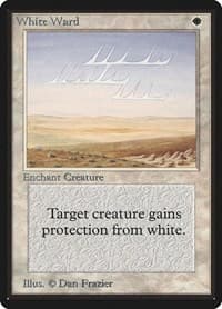 White Ward - Beta Edition - Magic: The Gathering card