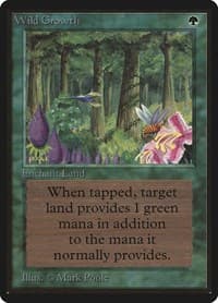 Wild Growth - Beta Edition - Magic: The Gathering card