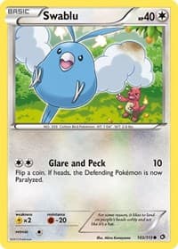 Swablu - Legendary Treasures - Pokemon card