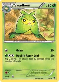 Swadloon (5) - Emerging Powers - Pokemon card