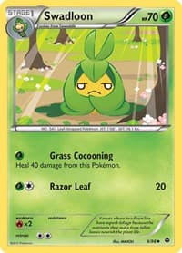Swadloon (6) - Emerging Powers - Pokemon card