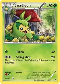 Swadloon - Noble Victories - Pokemon card
