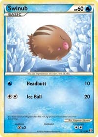 Swinub - Triumphant - Pokemon card