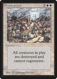 Wrath of God - Beta Edition - Magic: The Gathering card