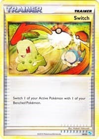 Switch (Gyarados) - HGSS Trainer Kit: Gyarados & Raichu - Pokemon card